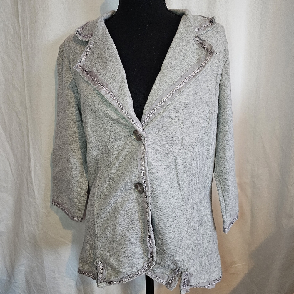Nick & Mo Exclusive Collection 100% Cotton Gray Blazer